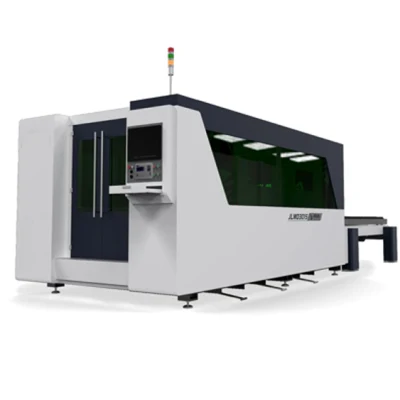 Professional Enclosed Closed Fiber Laser Cutter Base Plate Strong with Exchange Table